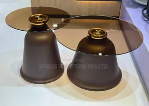 Luxury and Unique 2 in 1 Glass Center Table