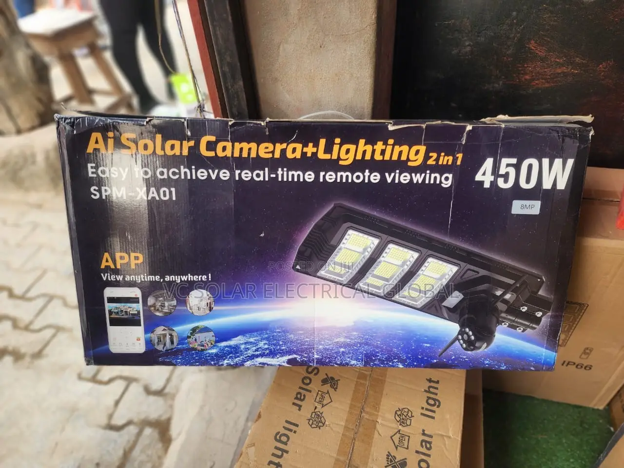 450w Ai Solar Camera Lighting
