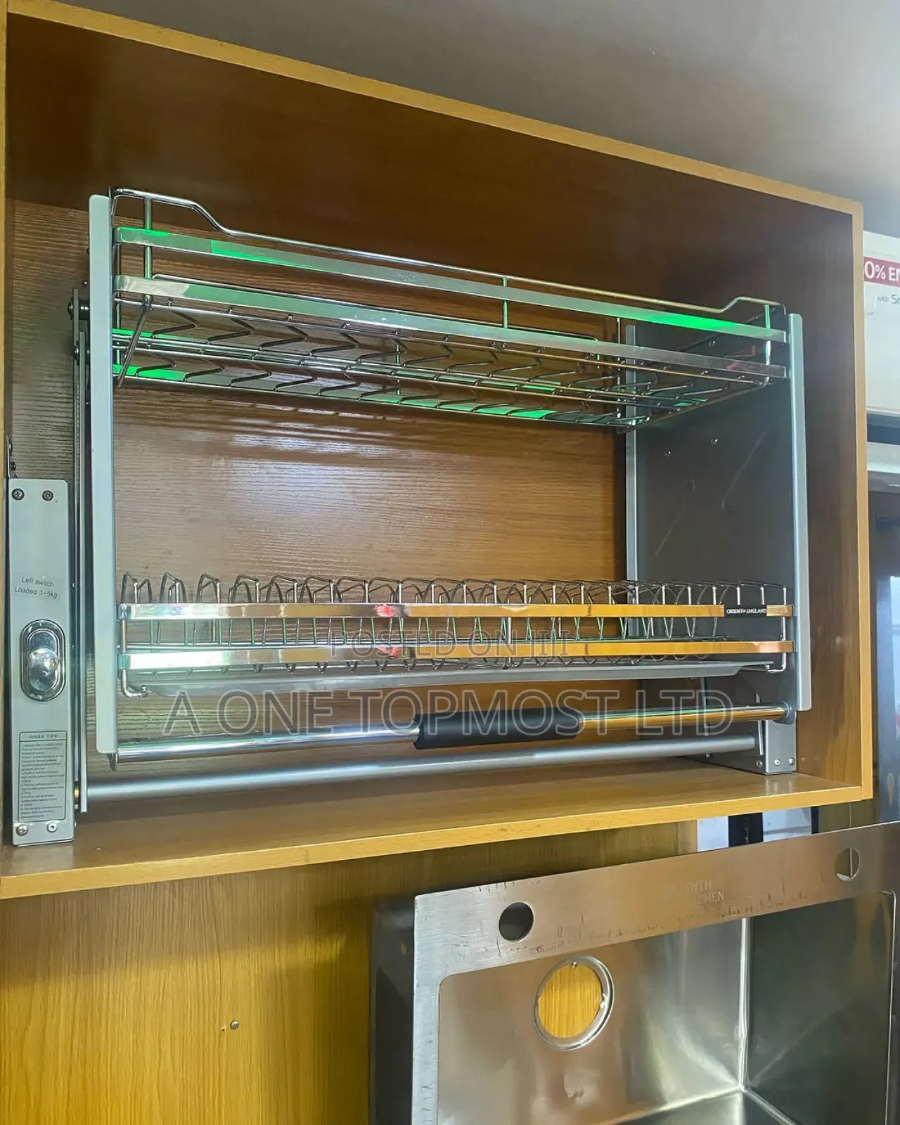 Pull Down Kitchen Rack (80cm)