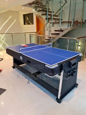 Space-Saving 4-in-1 Revolver Pool Table Games + Accessories