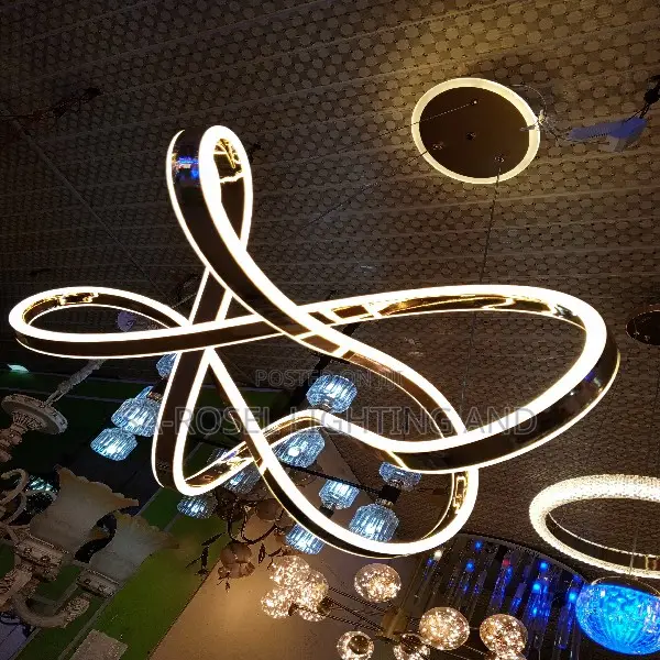 Twisted Rope Led Droplight Chandelier Fitting