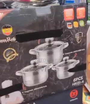 6pcs Stainless Steel Pot