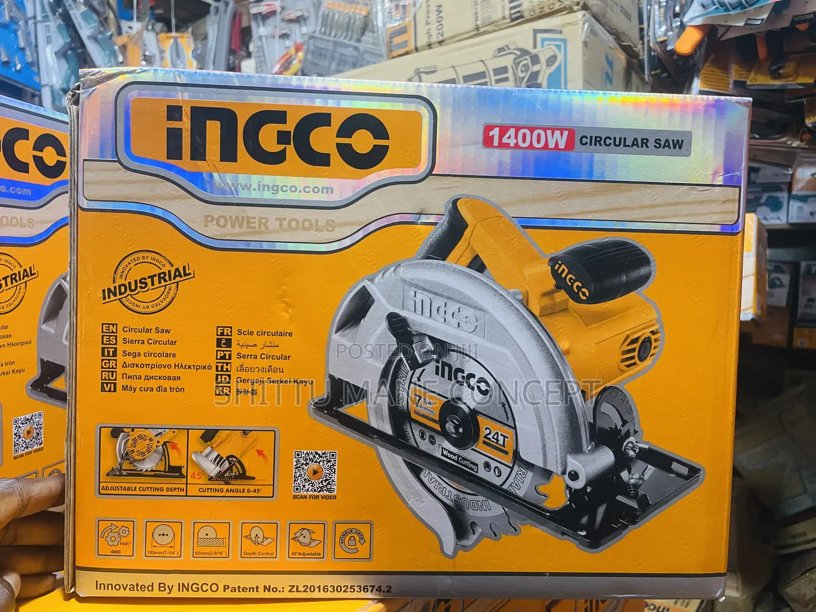 Circular Saw Machine Ingco 1400watt