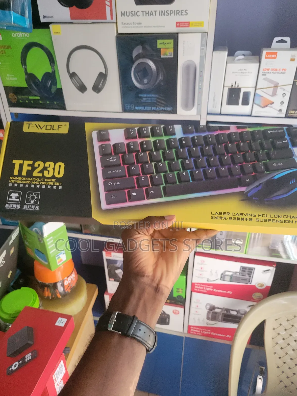 Tf230 Wired Gaming Keyboard With Background Light Mouse