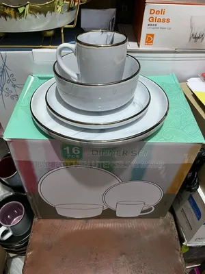 16pcs White Dinner Set