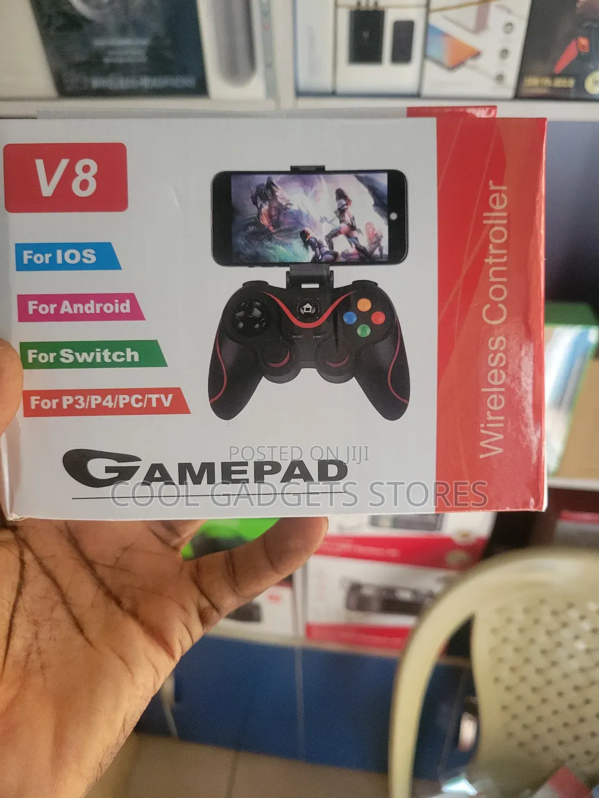 V8 Wireless Gaming Controller Gamepad for Android,Ios,Pc,Ps3