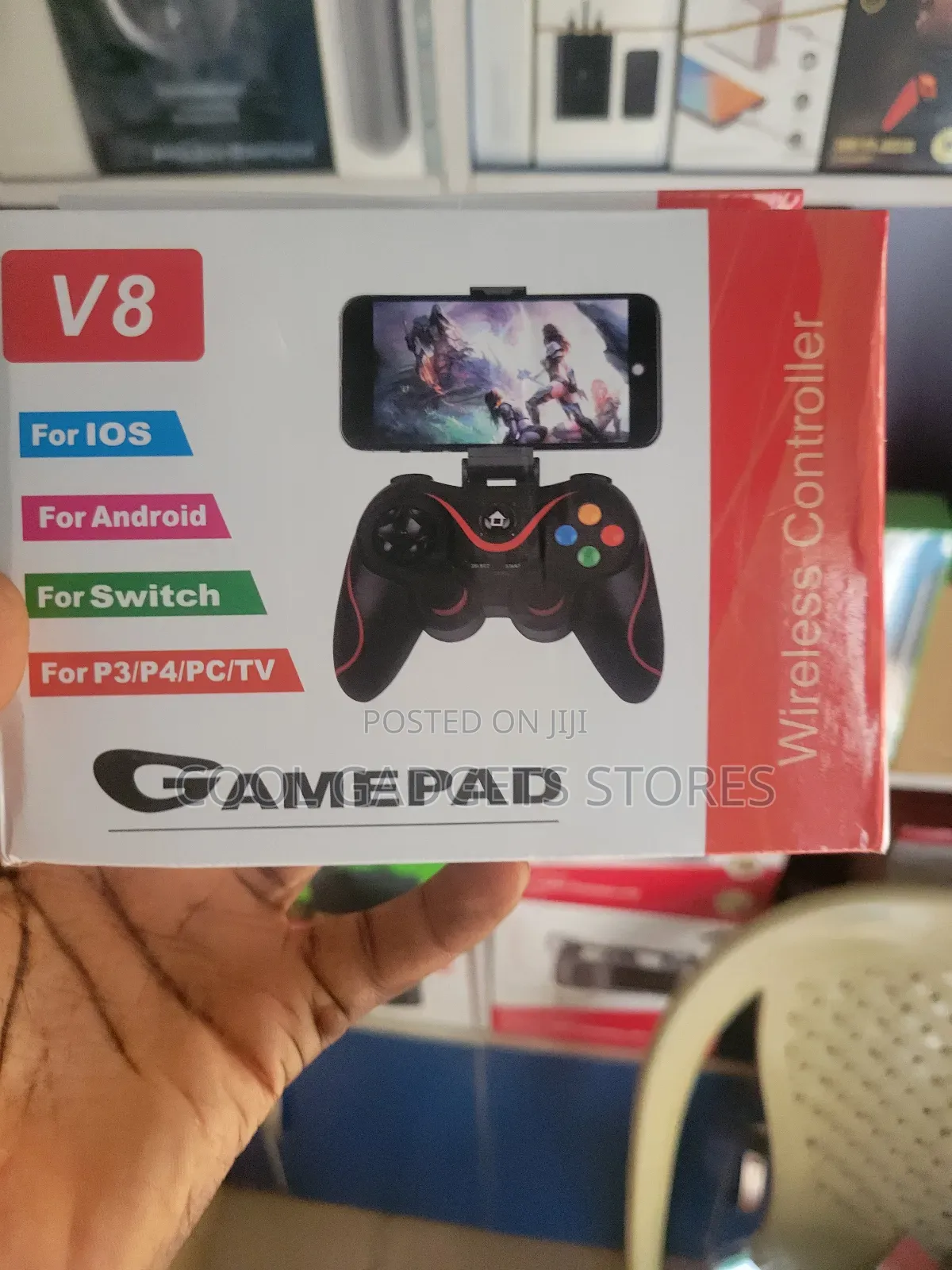V8 Wireless Gaming Controller Gamepad for Android,Ios,Pc,Ps3