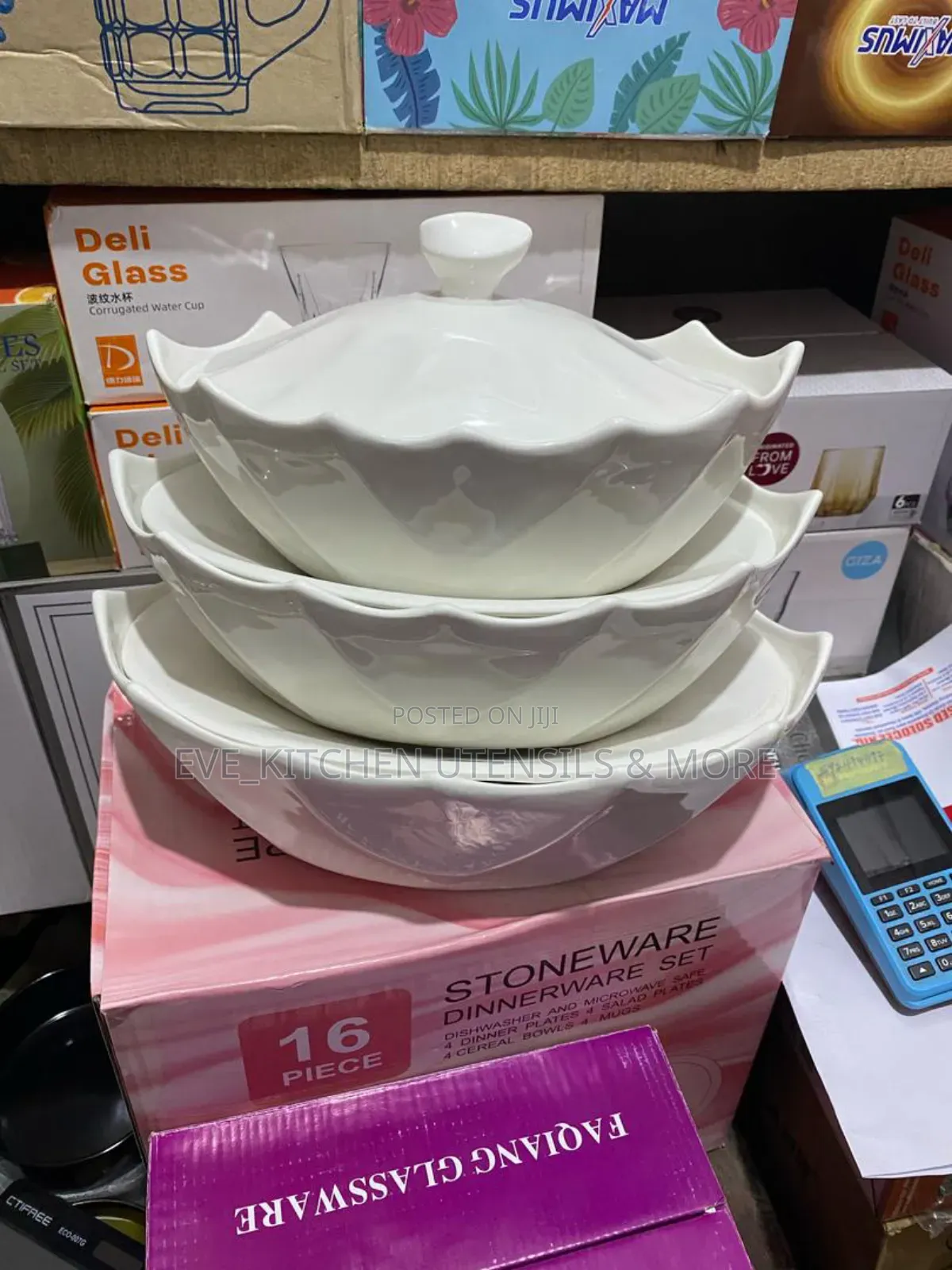 3pcs White Dinner Set