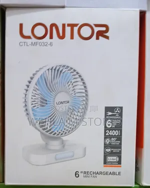 Lontor 6" Rechargeable Mini Fan CTL-Mf032-6