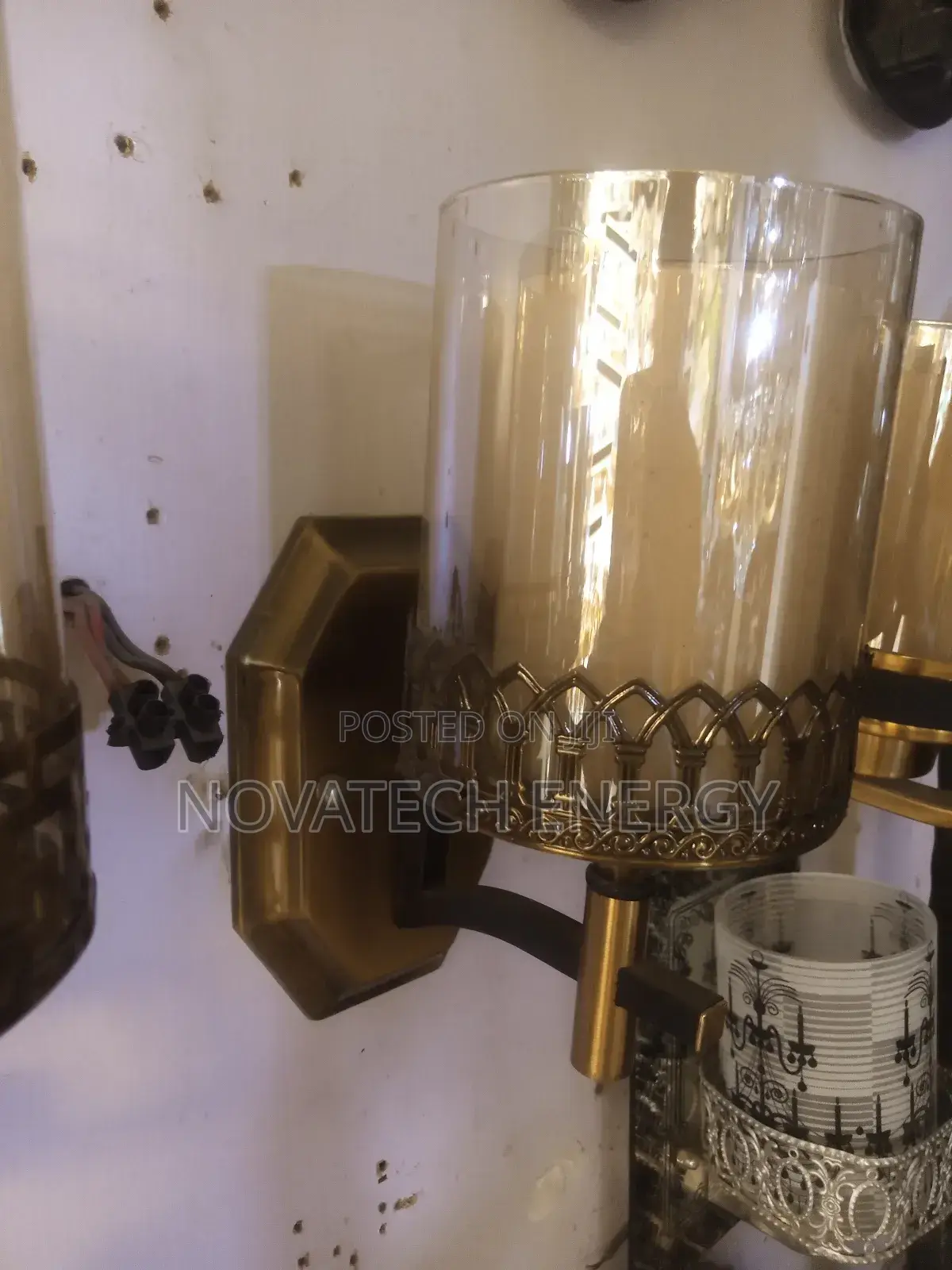Copper Frame Wall Bracket Light, Different Designs