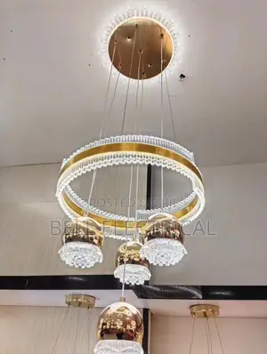 Luxury Gold Crystal Led Chandelier