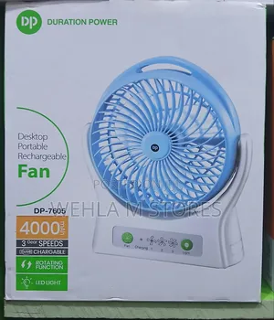 Dp Desktop Portable Rechargeable Fan - Dp-7605