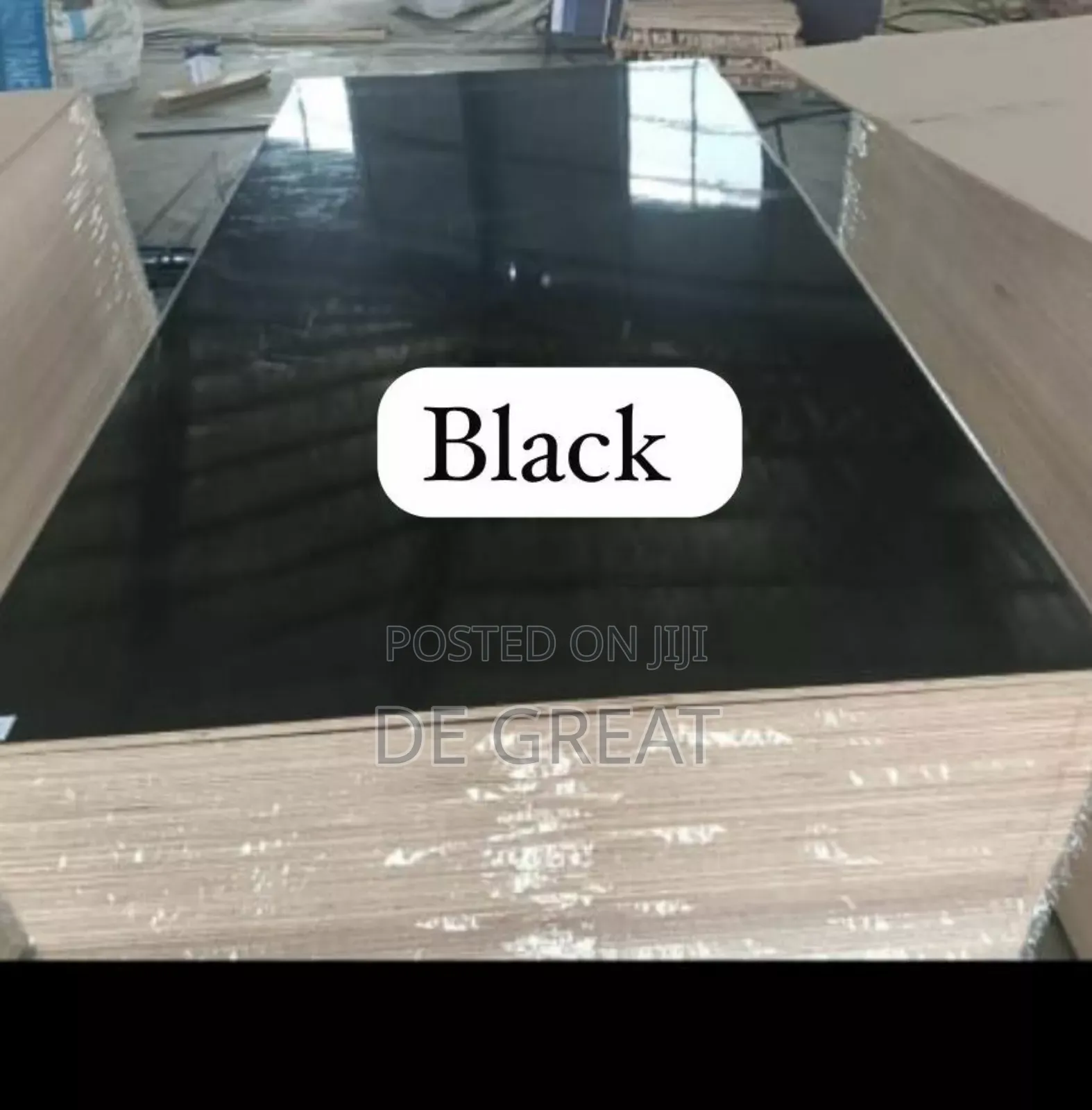 High Glossy HDF Pure Black