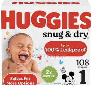 Photo - Huggies Snug Dry Baby Diapers, Size 2,3,4