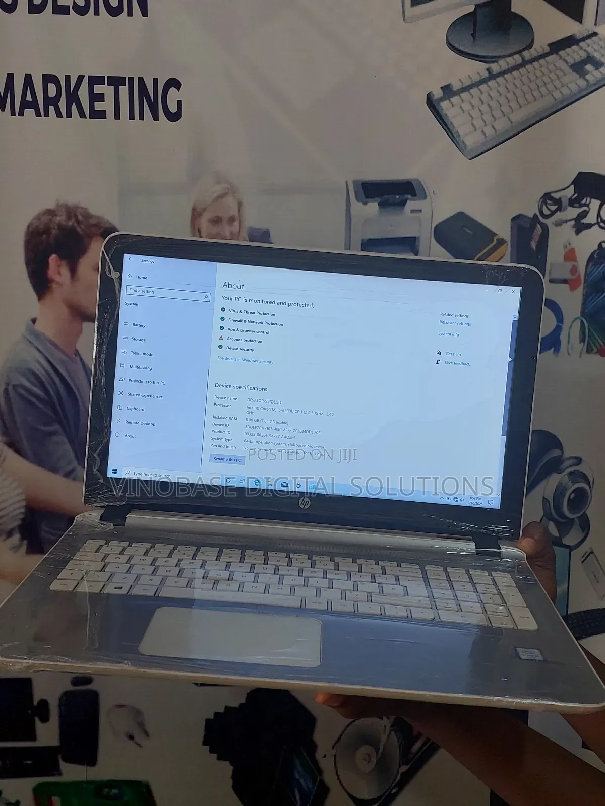 Laptop HP 15-Da3007nia 8GB Intel Core I5 HDD 500GB
