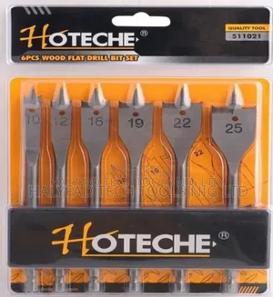 6 PCS Wood Flat Drill Bit Set
