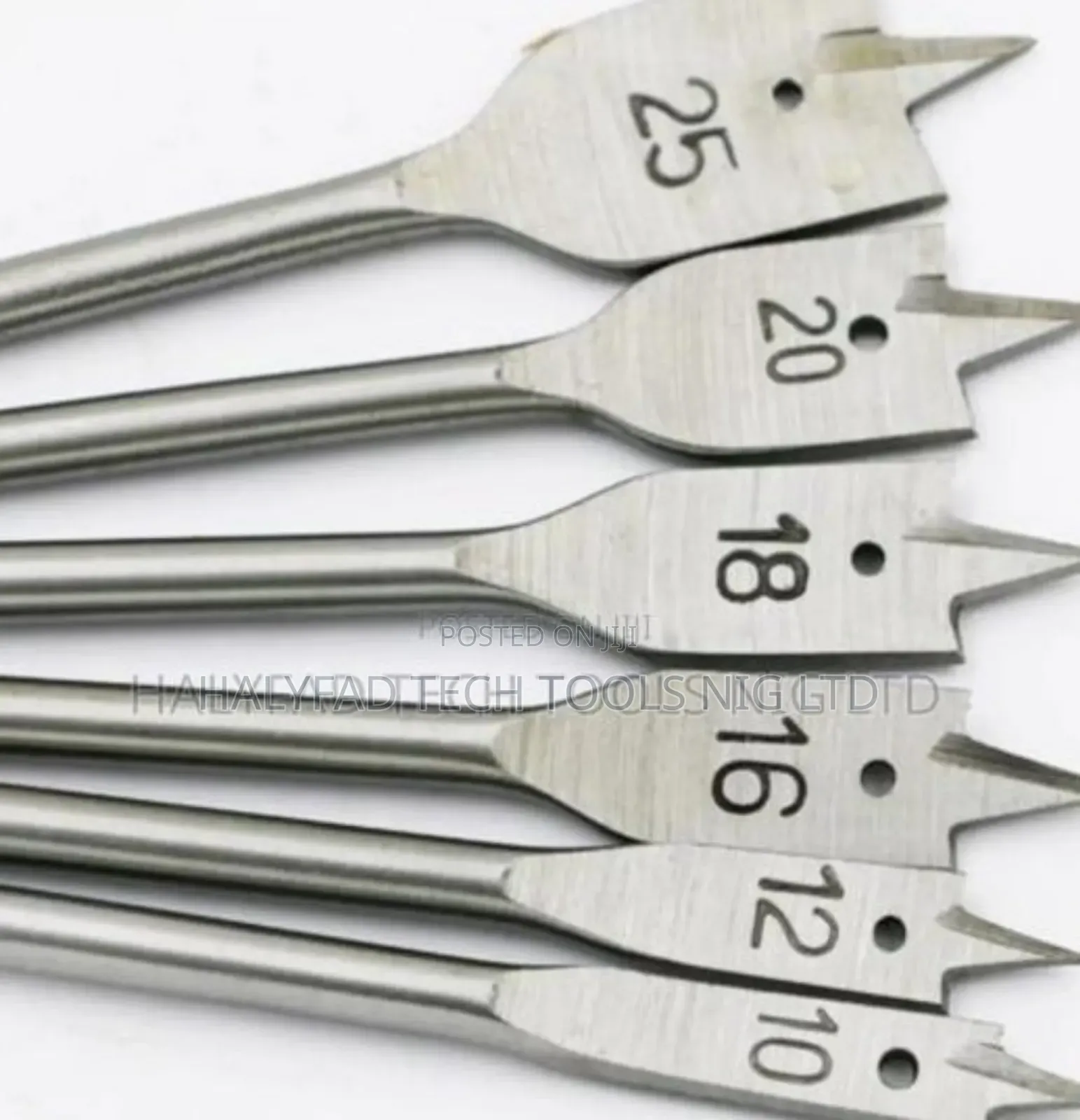 6 PCS Wood Flat Drill Bit Set