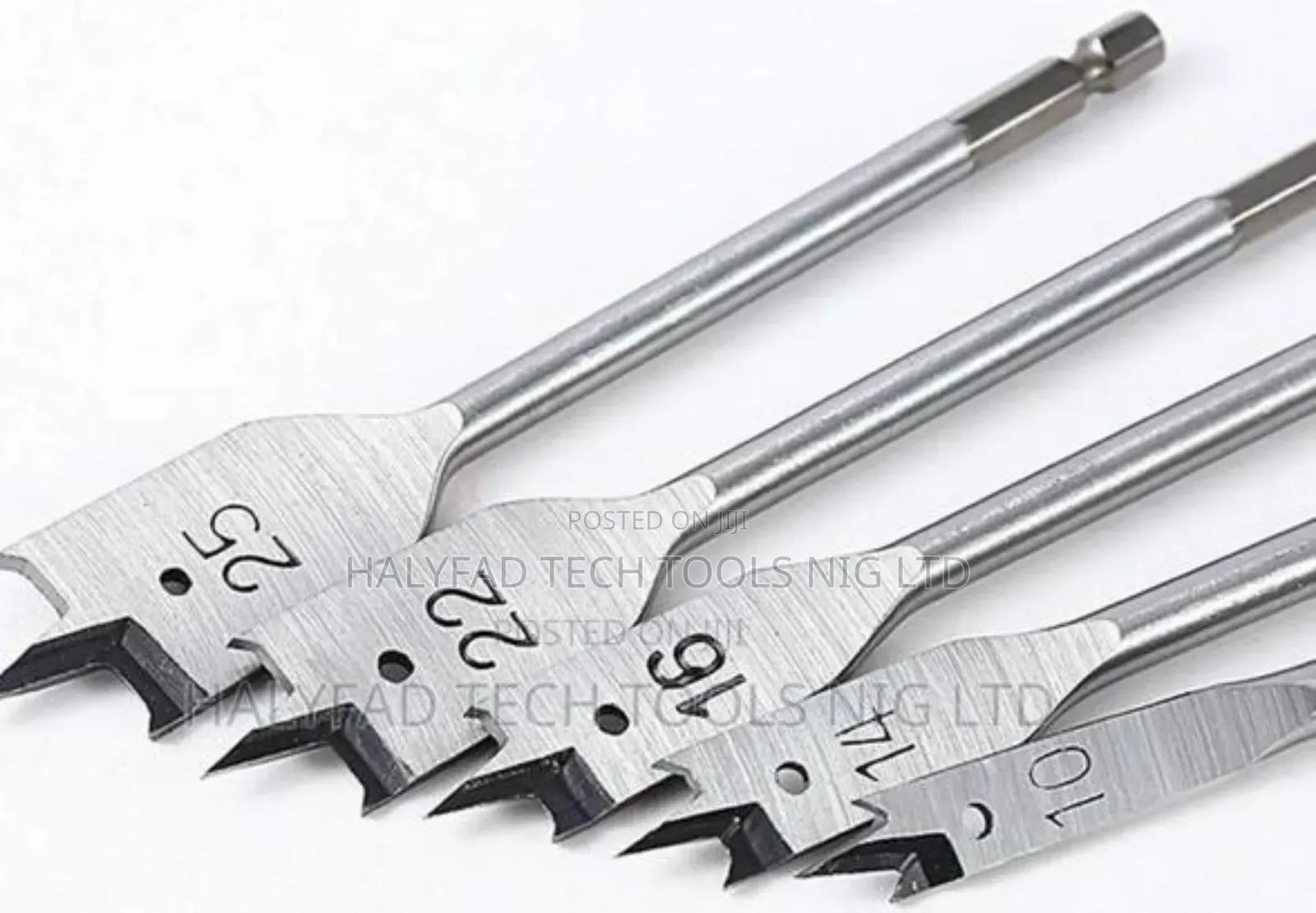 6 PCS Wood Flat Drill Bit Set