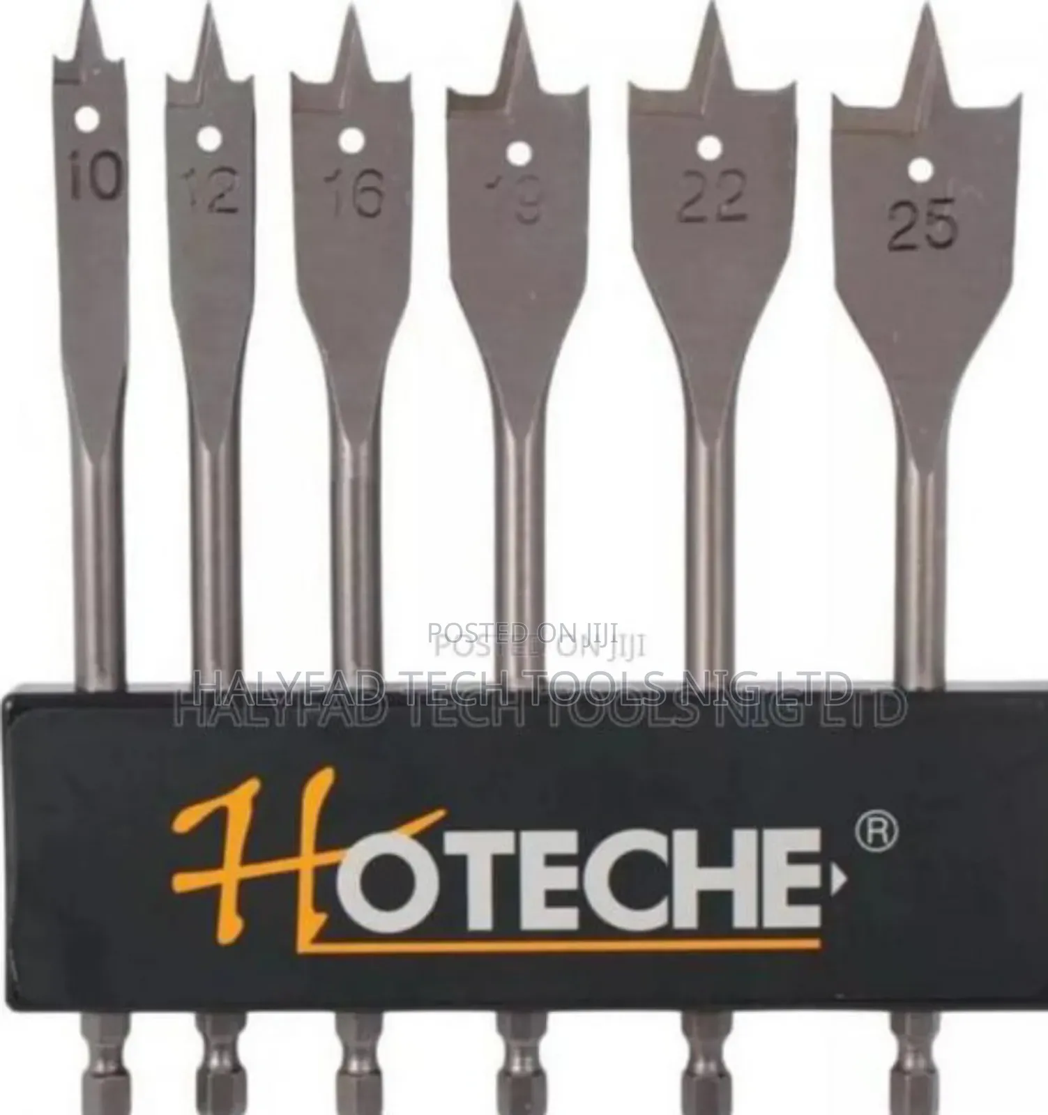 6 PCS Wood Flat Drill Bit Set