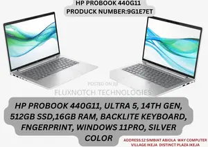 New Laptop HP ProBook 440 16GB Intel Core Ultra 5 SSD 512GB