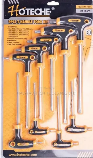 9 PCS T-Handle Torx Key Set Allen Key