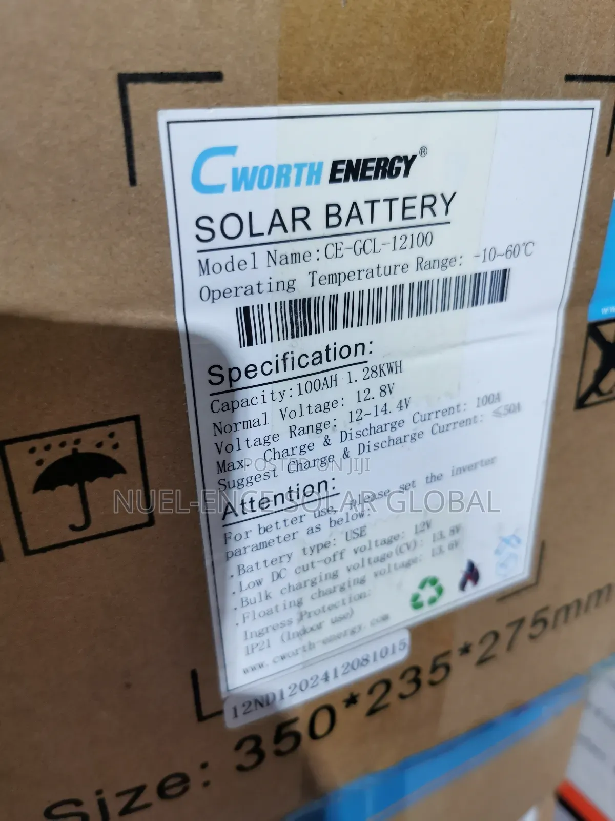 12v 100ahs Cworth Lithium Batteries