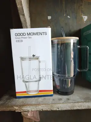 Frosted Glass Tumbler With Bamboo Lid