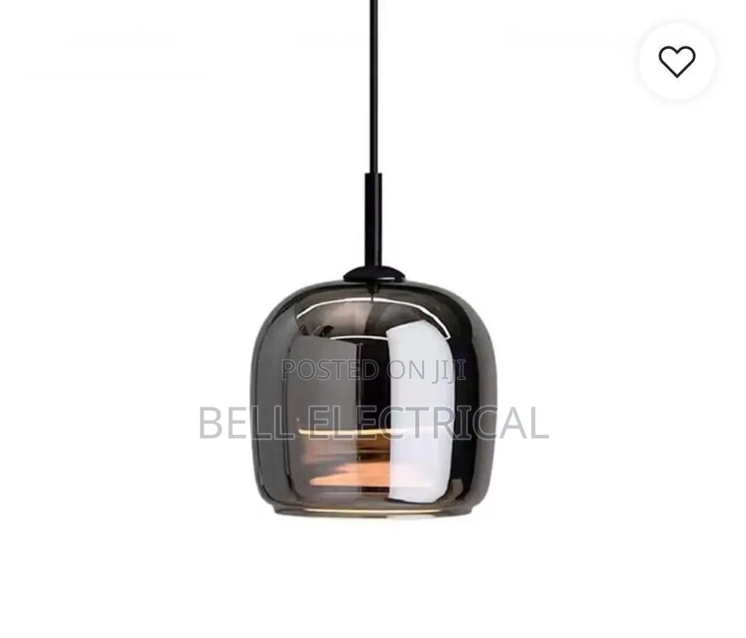Modern Smoked Glass Pendant Light