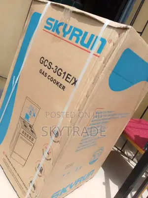 Skyrun 3+1 Free Standing Gas Cooker + Oven (Black)
