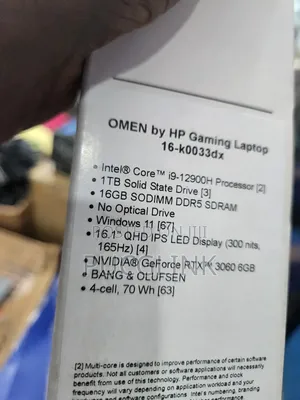 Laptop HP Omen 16 16GB Intel Core I9 SSD 1T