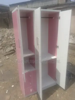 6ft X 3ft Wardrobe (White and Pink Color)