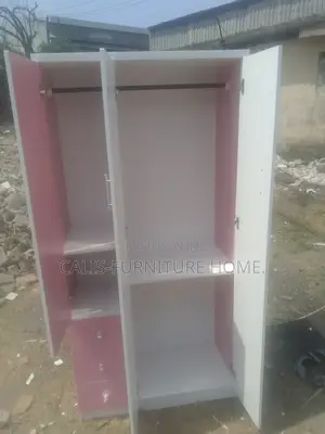 6ft X 3ft Wardrobe (White and Pink Color)