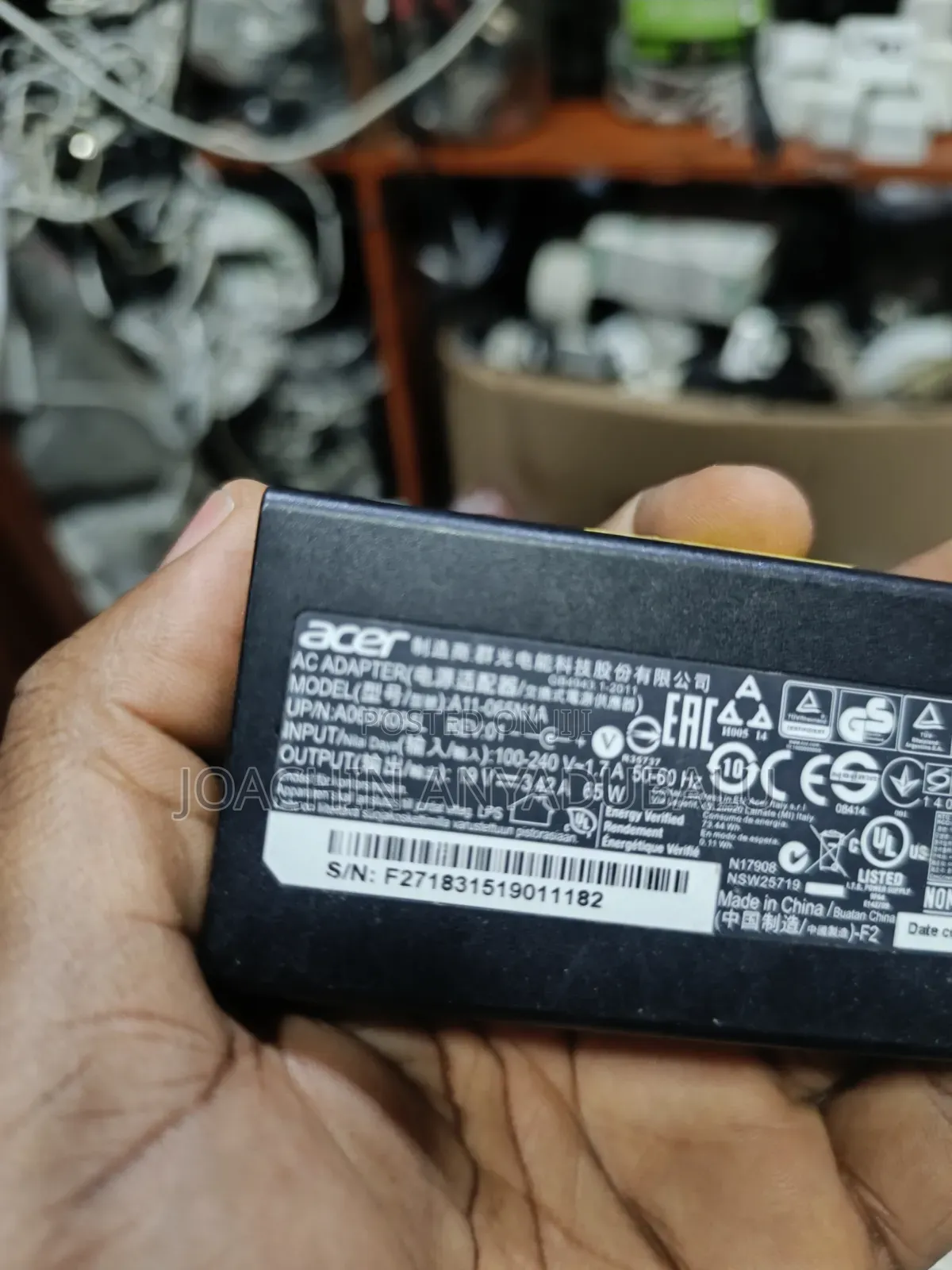 Acer Laptop Charger Tiny Pin Mouse 65w 19v 3.40a