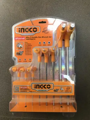 Ingco 8pcs T- Handle Hex Wrench Set