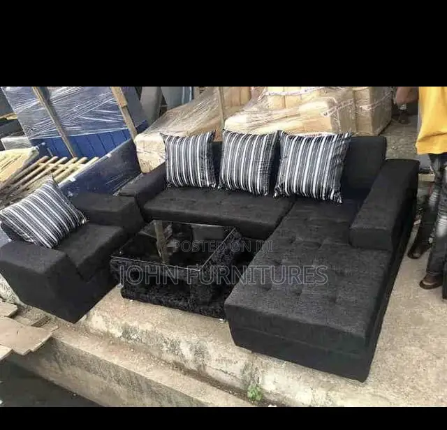 Black L Shaped With a Single