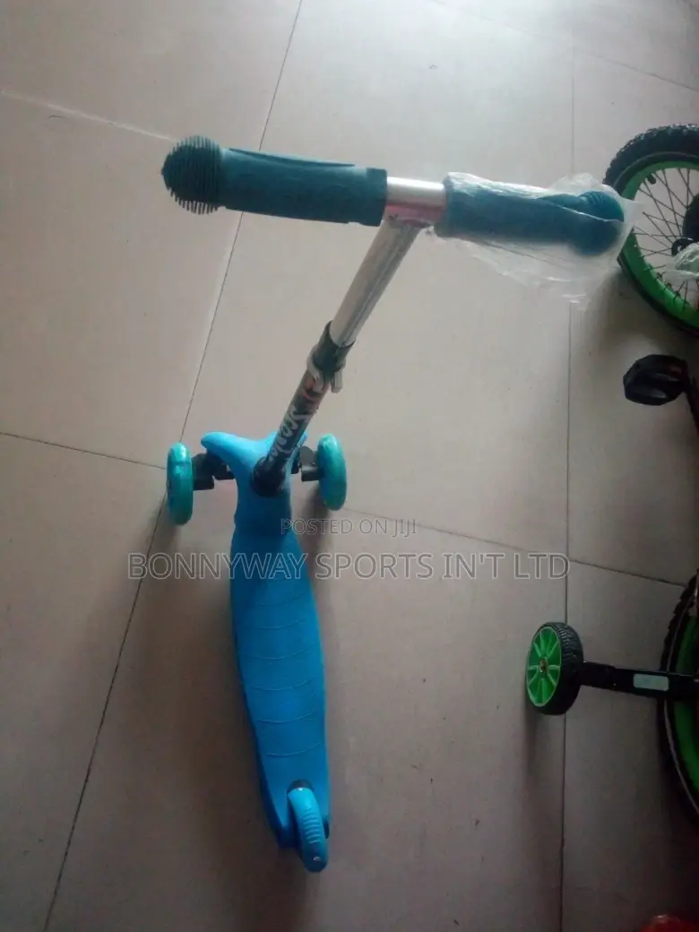 Children Riding Scooters