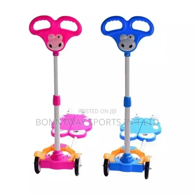 Children Riding Scooters