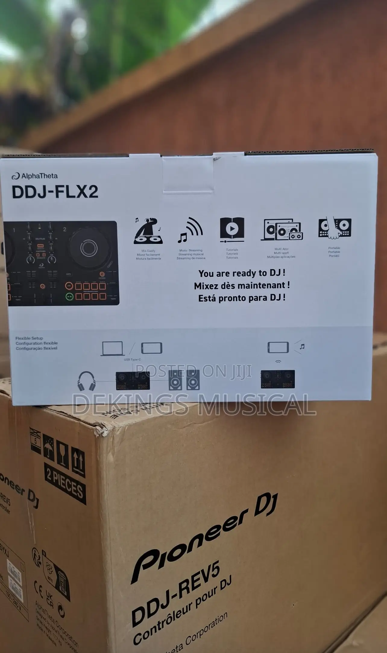 Alphatheta DDJ-Flx2 Compact Dj Controller Turntable