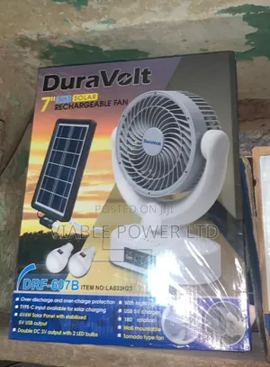 7 Inches Dura Volt Rechargeable Fan
