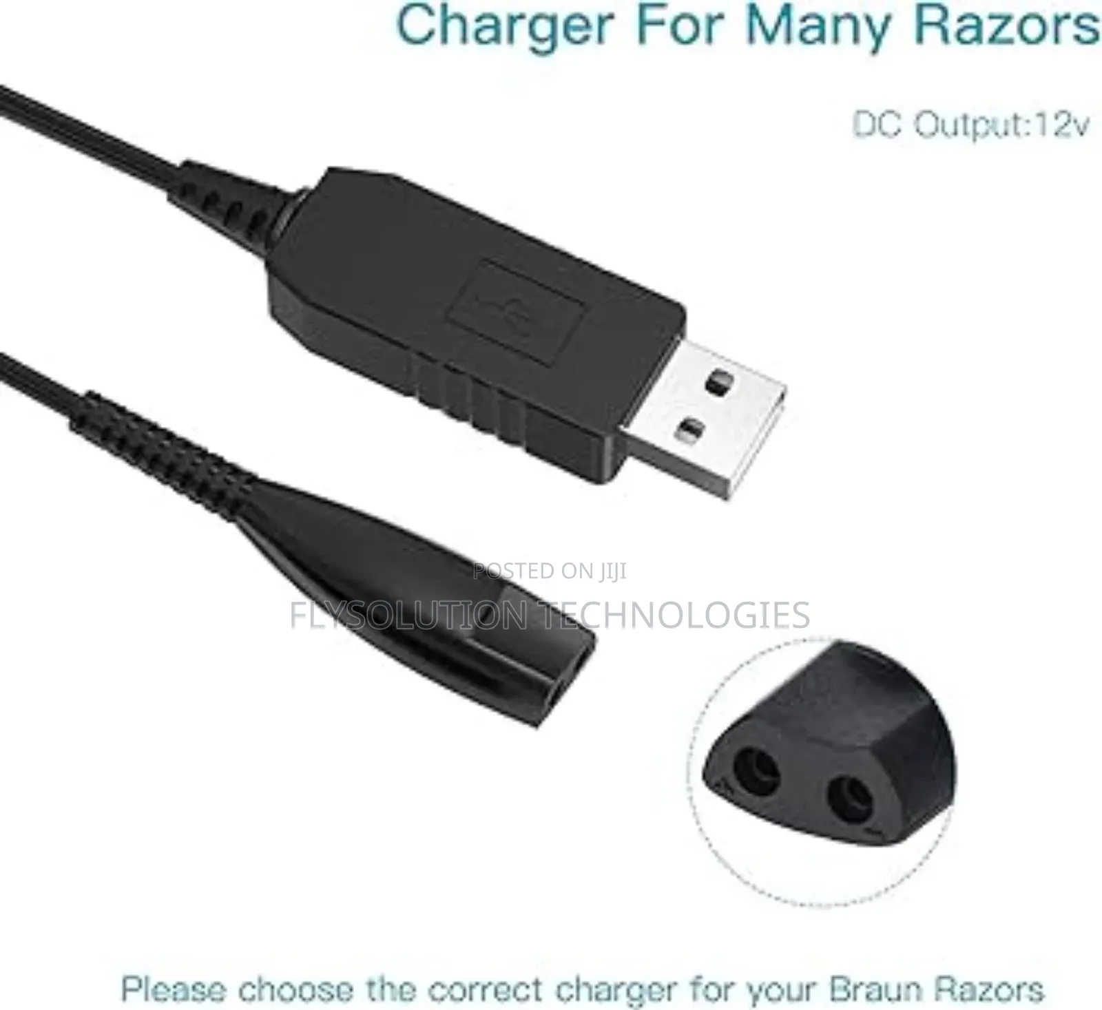 Usb Shaver Charging Cable Dc-12v