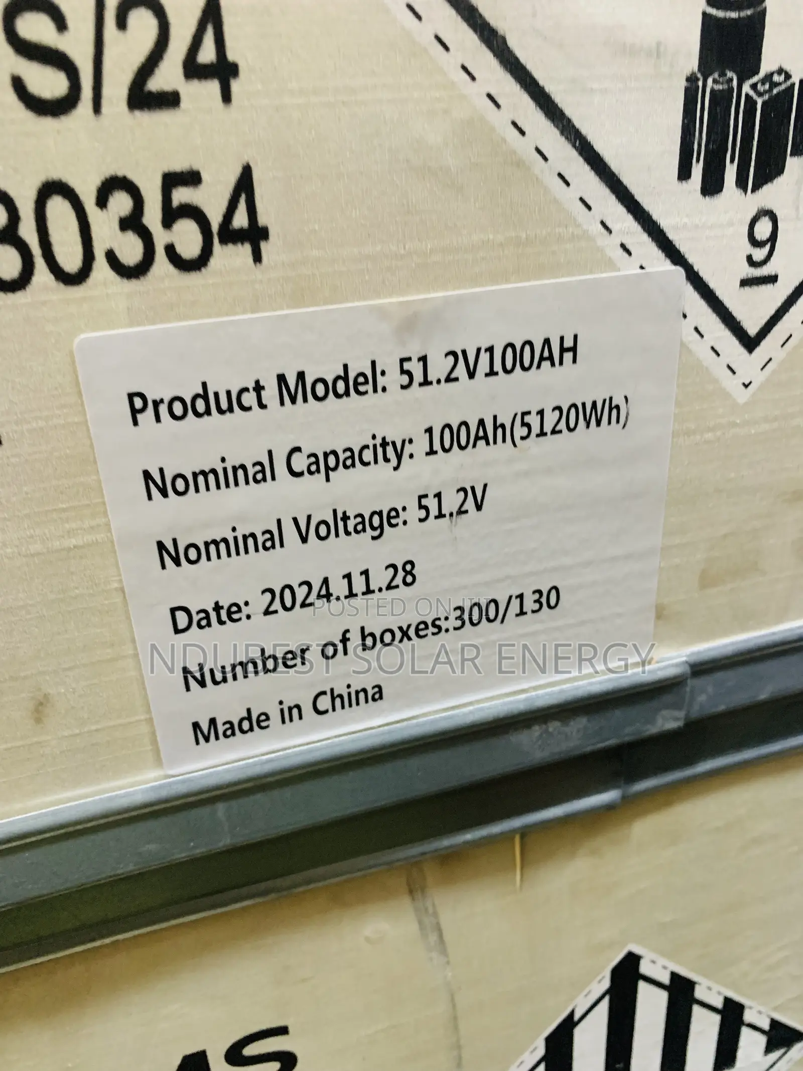 5kwk 51.2v SMS Lithium Ion Battery