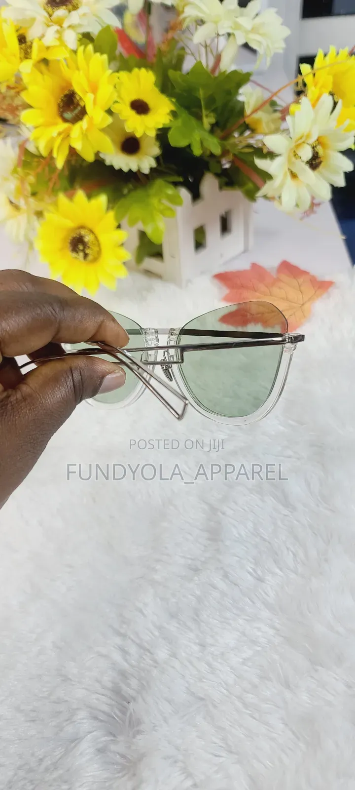 Green Tint Female Sunglasses