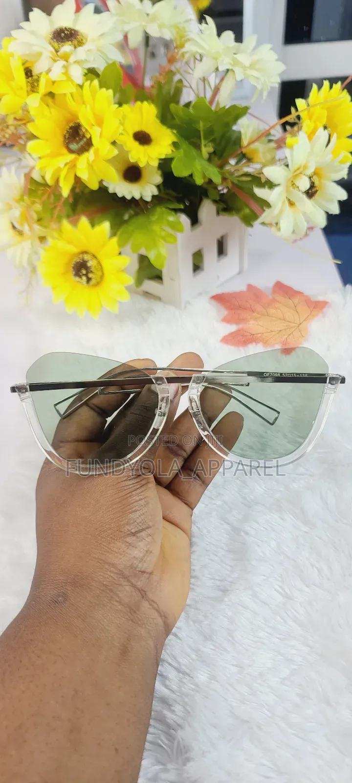 Green Tint Female Sunglasses