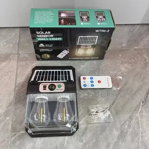 Double Bulb Solar Rechargeable Wall Sensor Ligh
