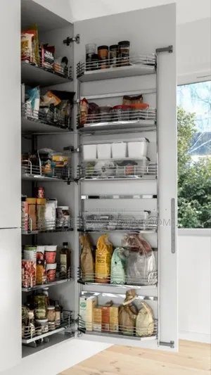 Glass Pantry Rack for Kitchen