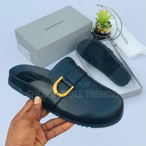 Men's Leather Mule/ Half Shoes