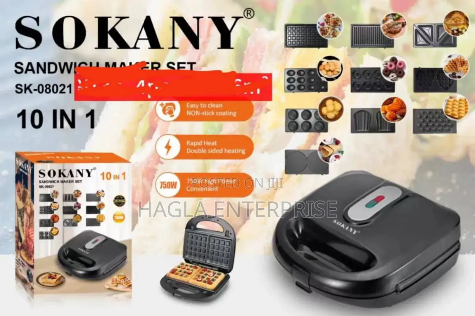 10 in 1 Sokany Sandwich Maker