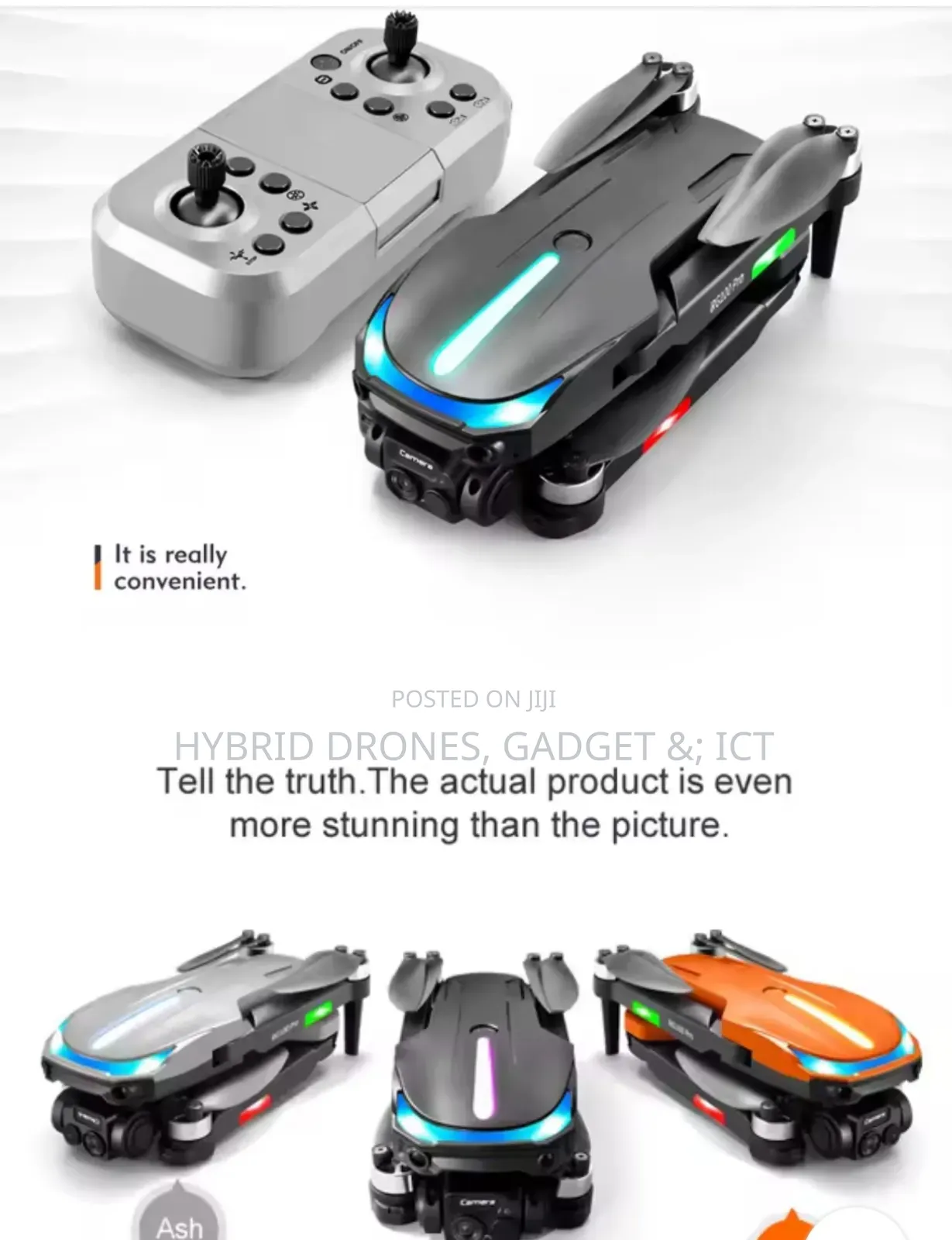 Rg 100 Professional Drone Wit Obstacle Avoidance + 2 Batt