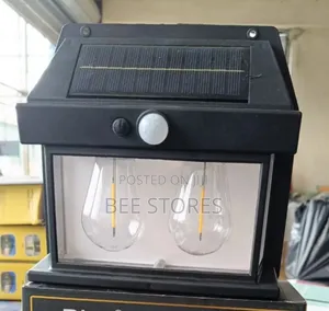 Double Bulb Solar Rechargeable Sensor Wall Lamp