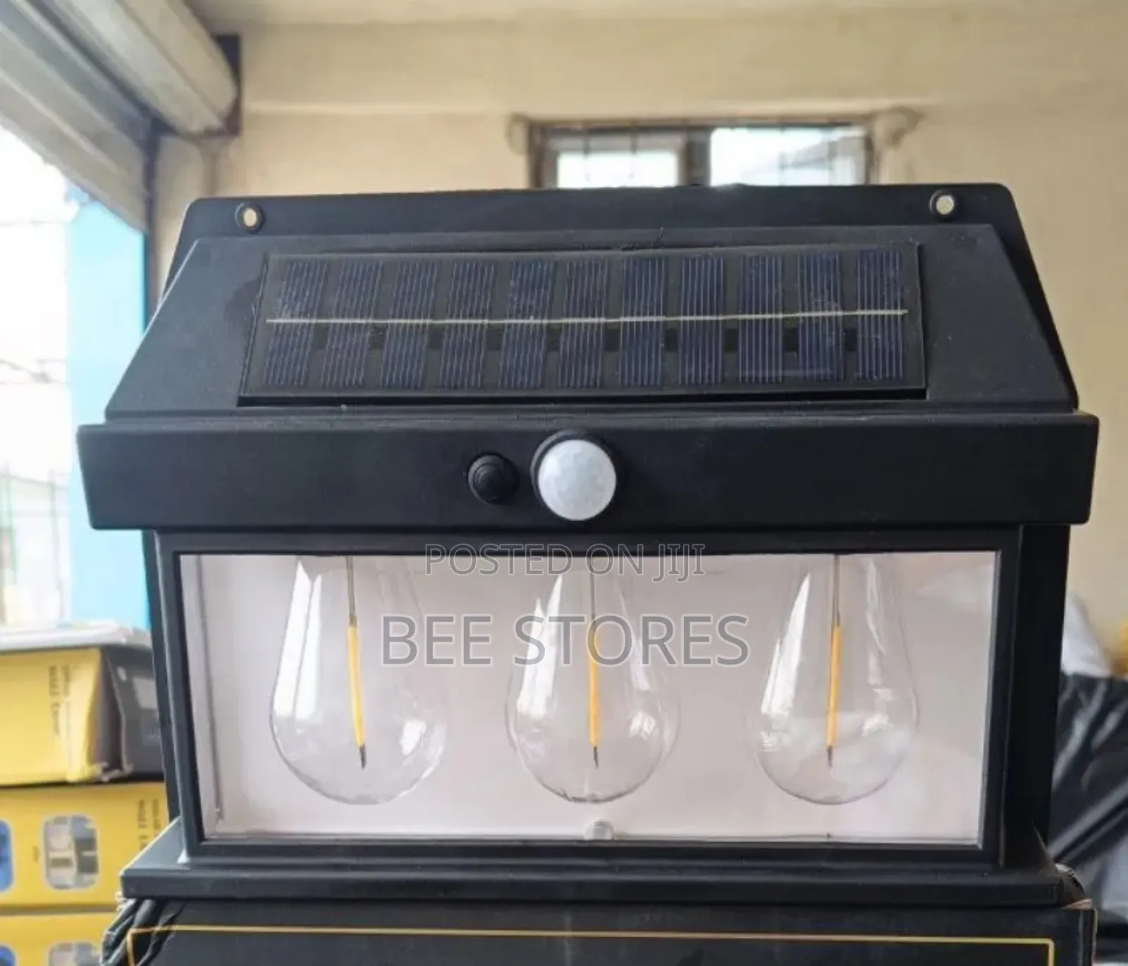 3 Bulbs Solar Rechargeable Sensor Wall Lamp
